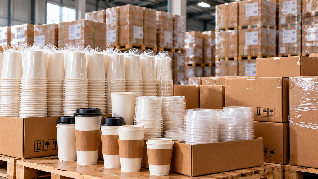 Bulk disposable coffee cups packaging for wholesale foodservice buyers